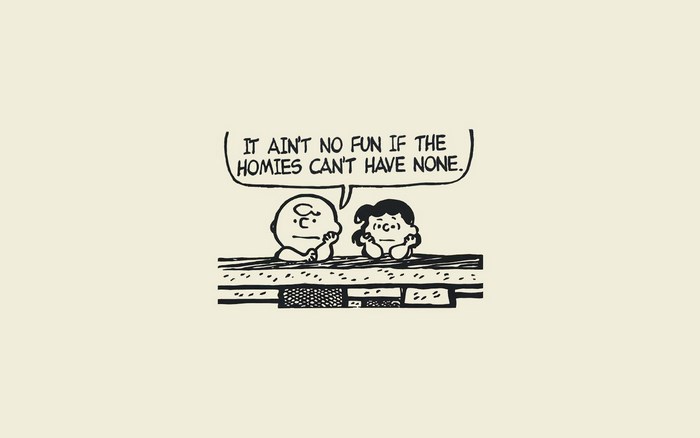 Charlie Brown and Lucy from Peanuts