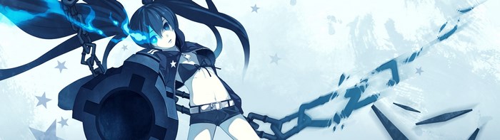 Black Rock Shooter with Chain Cannon and Sword
