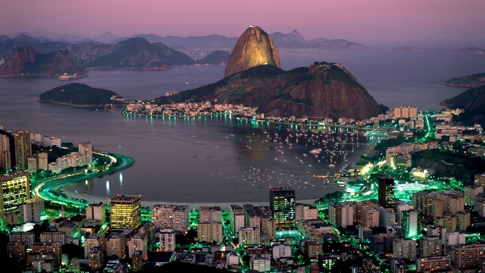 Scenic View of Rio de Janeiro at Twilight