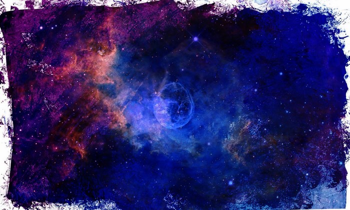 Watercolor Nebula and Stars