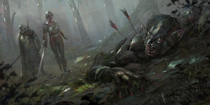 Geralt and Ciri from The Witcher 3 Wild Hunt