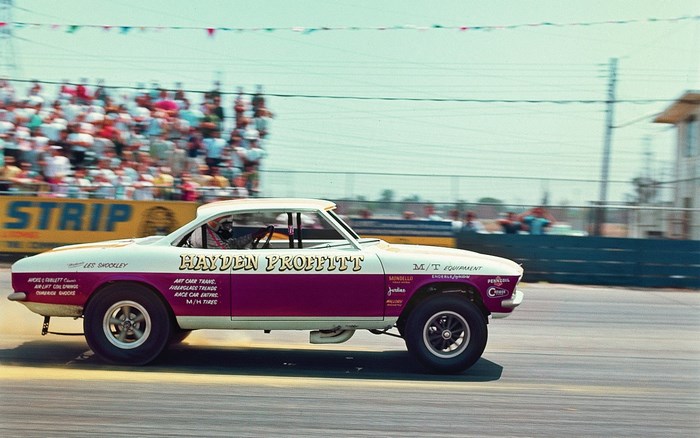 Hayden Profitt drag racing car