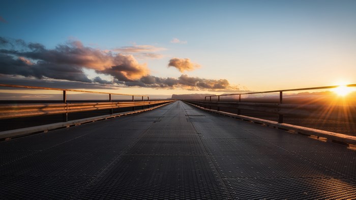 4K Bridge at Sunset