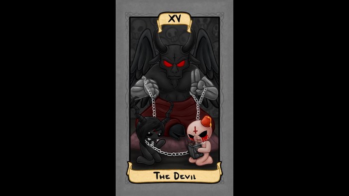 The Devil Tarot Card from The Binding of Isaac: Rebirth