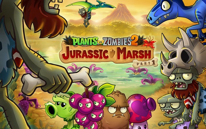 Plants vs Zombies 2 Jurassic Marsh Characters