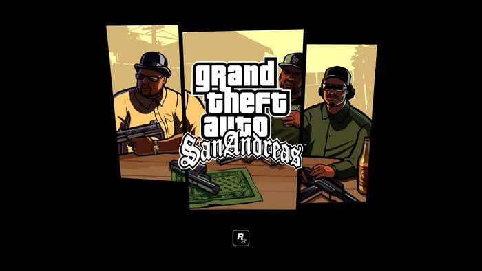 Grand Theft Auto San Andreas Game Characters with Guns