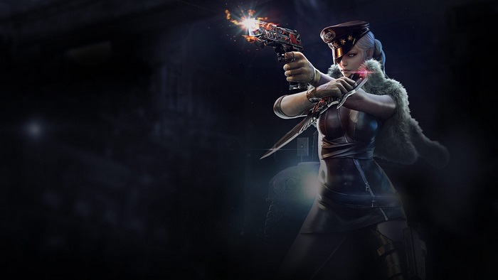 Woman with gun and knife from Crossfire