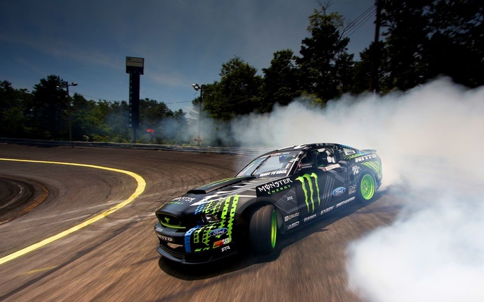 Monster Energy Ford Mustang Drifting