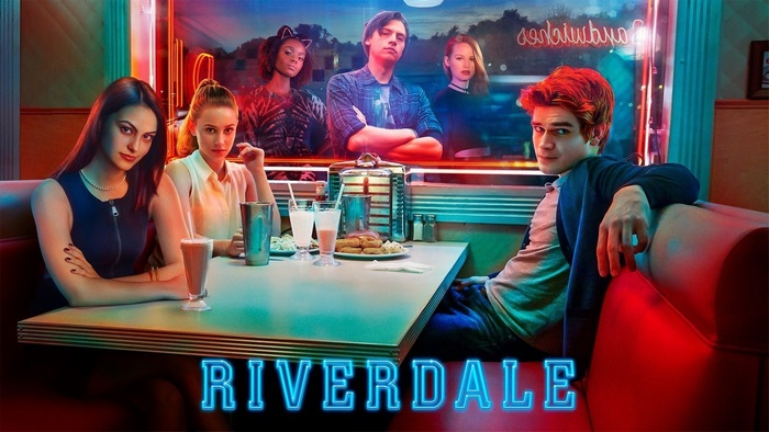 Riverdale Characters in Diner Neon Glow