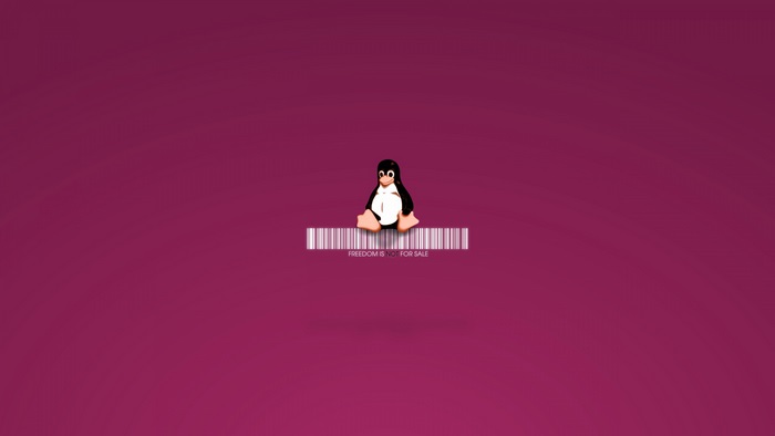 Linux Tux with Barcode 4K