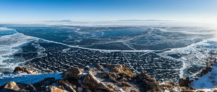Frozen Lake Baikal 4K