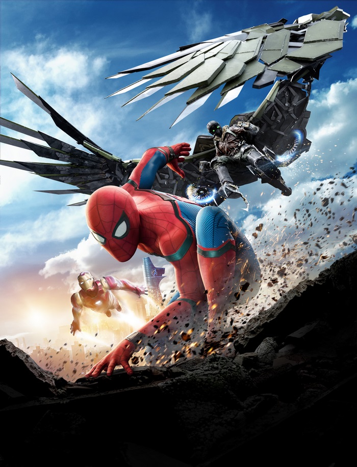 Spider-Man from Spider-Man: Homecoming vs. Vulture and Iron Man