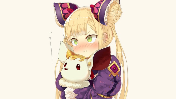 Girl with creature from Shadowverse