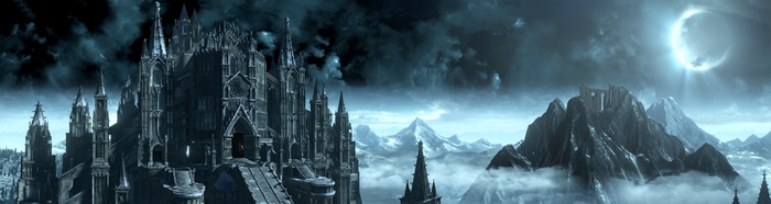 Dark Souls III 4K Castle and Mountains