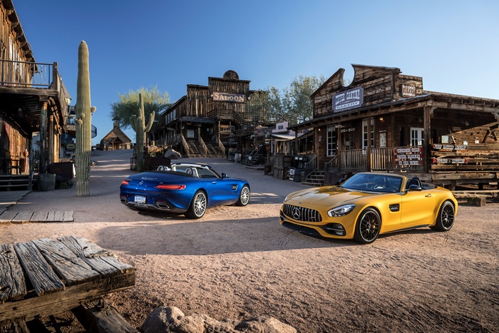 Mercedes-AMG GT Convertibles in Old Western Town