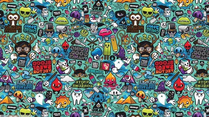 Abstract Pop Art Anime by Jared Nickerson
