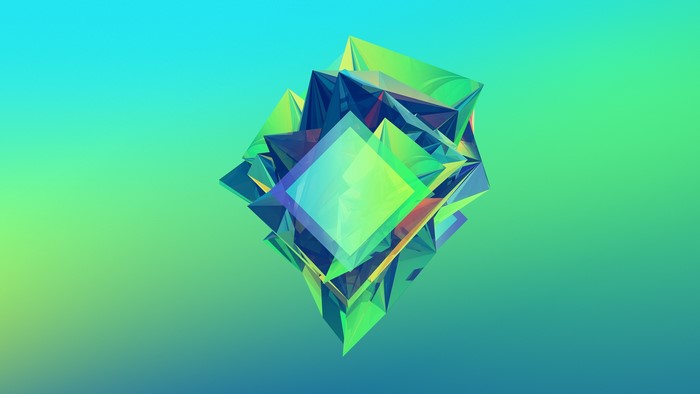 Abstract geometric crystal formation