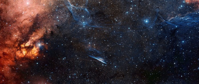 Nebula and stars in deep space