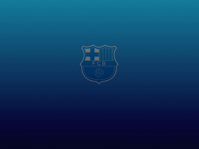 FC Barcelona Logo with Lionel Messi and Soccer Theme