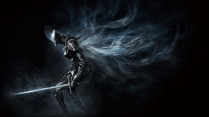 Knight with glowing sword from Dark Souls III