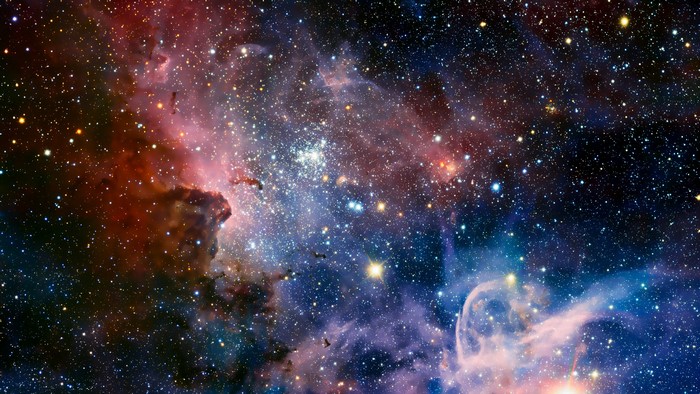 Vibrant Carina Nebula with Stars in Space