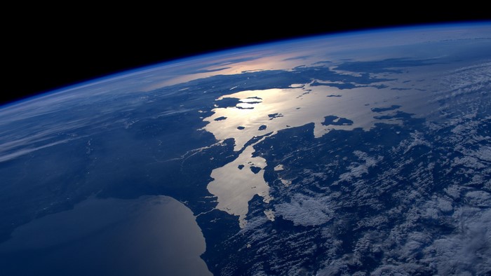 Earth View Showing Greece, Bulgaria, and Turkey
