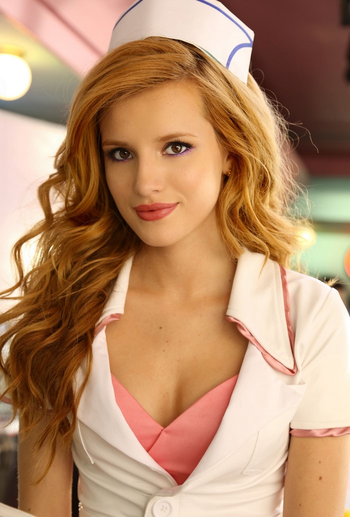 Bella Thorne as a waitress