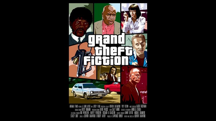 Grand Theft Fiction Pulp Fiction Fan Art