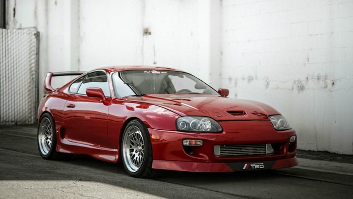Red Toyota Supra TRD