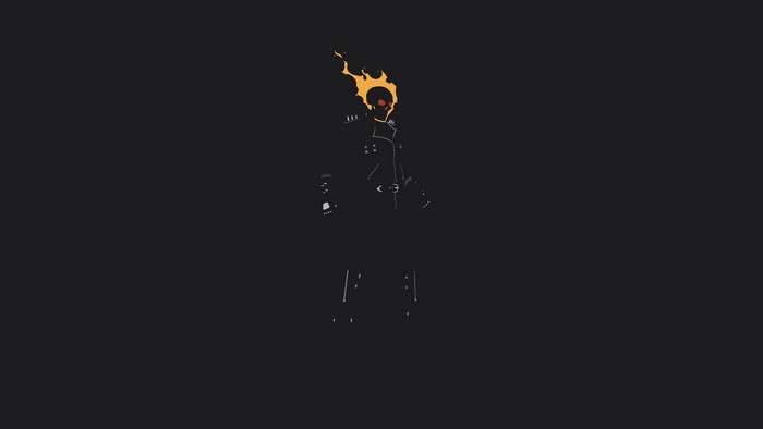 Ghost Rider from Marvel Minimalism