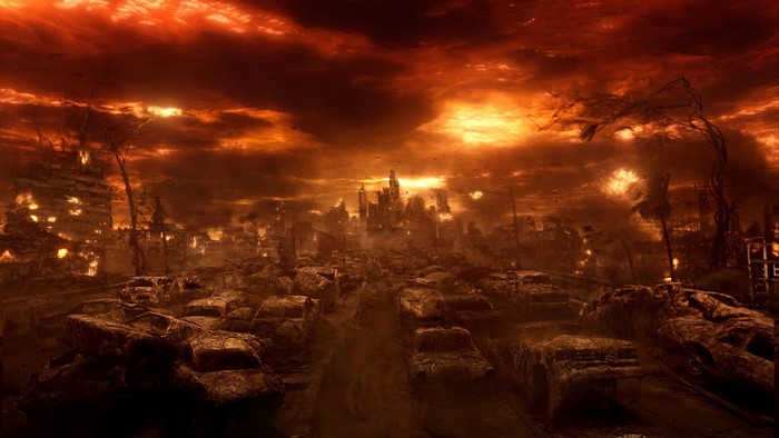 Constantine movie hell city ruins