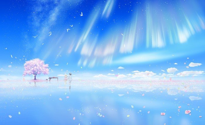 Arima Kousei and Miyazono Kaori from Shigatsu wa Kimi no Uso