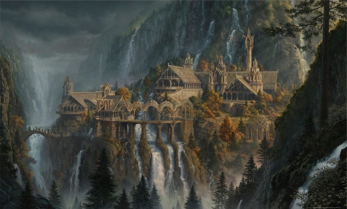 Rivendell from The Lord of the Rings fantasy art