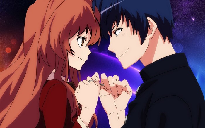 Taiga Aisaka and Ryuuji Takasu from Toradora