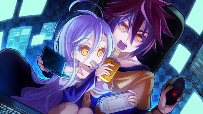 Sora and Shiro from No Game No Life