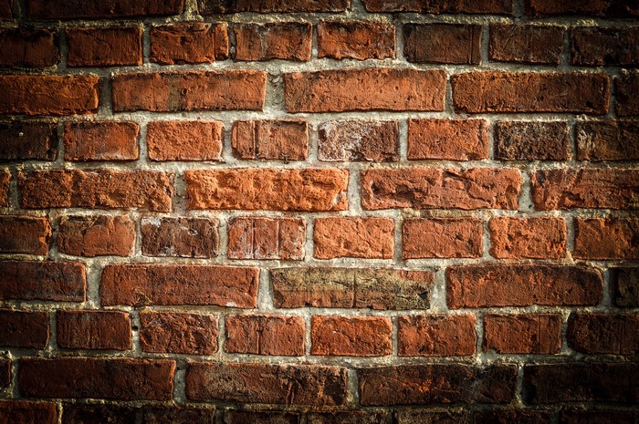 Rustic Orange Brick Wall Texture