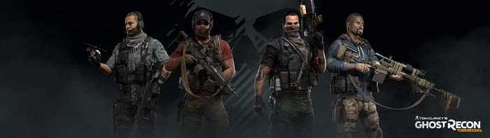 Ghost Recon Wildlands characters with weapons
