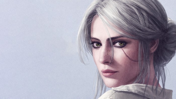 Ciri from The Witcher artwork
