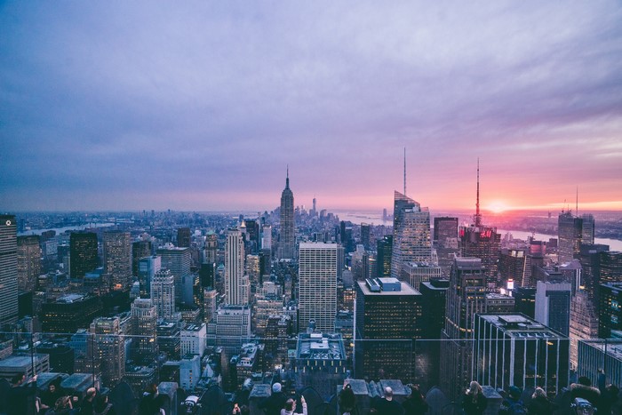 New York City Skyline at Sunset