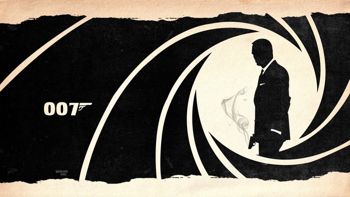 James Bond 007 Silhouette with Gun