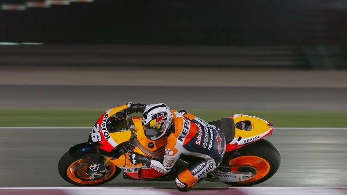 Dani Pedrosa on a Repsol Honda motorcycle