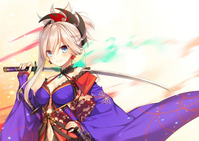 Miyamoto Musashi from Fate/Grand Order with Katana
