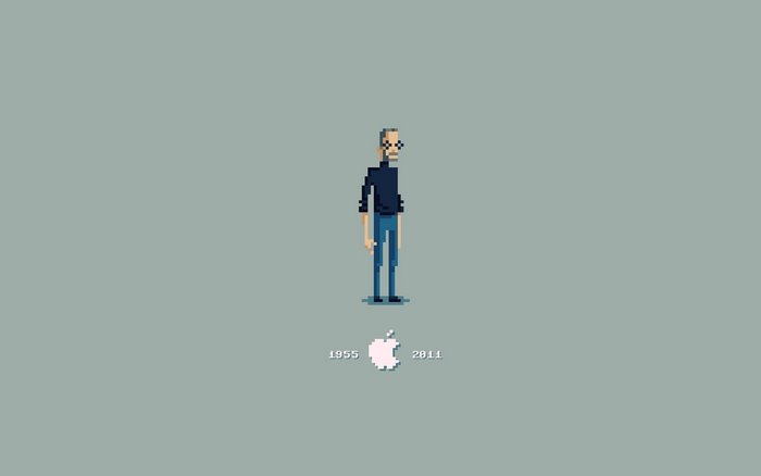 Steve Jobs from Apple Inc. pixel art