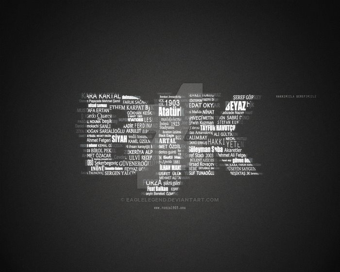 Besiktas JK word art