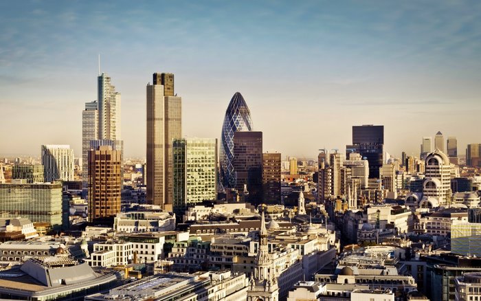 London Cityscape with Gherkin Building