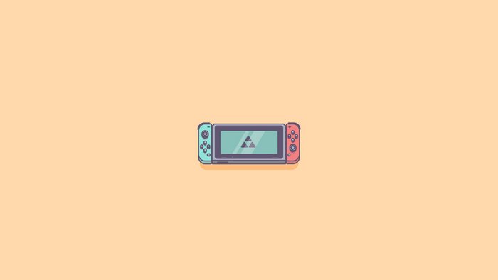Nintendo Switch with Triforce logo