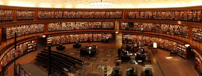 Spacious University Library with Books and Study Areas 4K