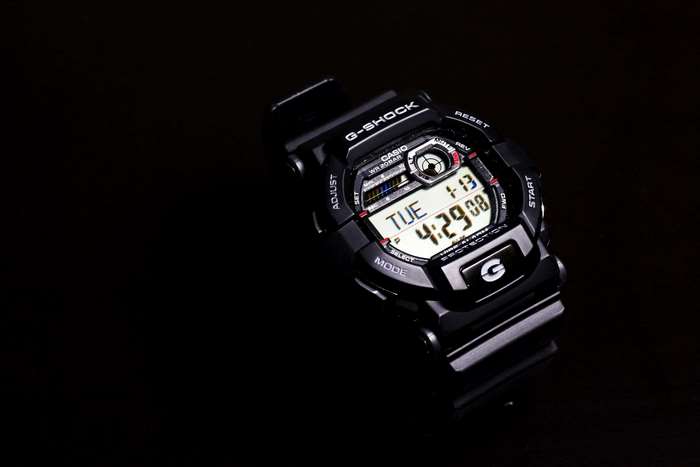 Casio G-Shock watch displaying time