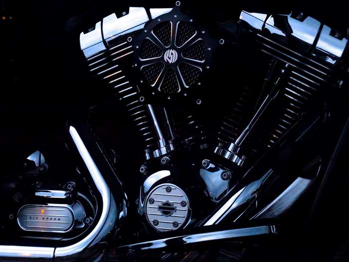 Harley Davidson Motorcycle Engine with Roland Sands Design