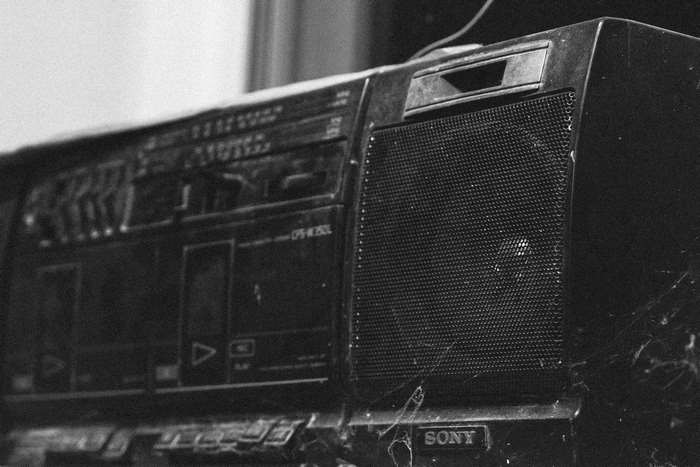 Sony boombox with cassette player